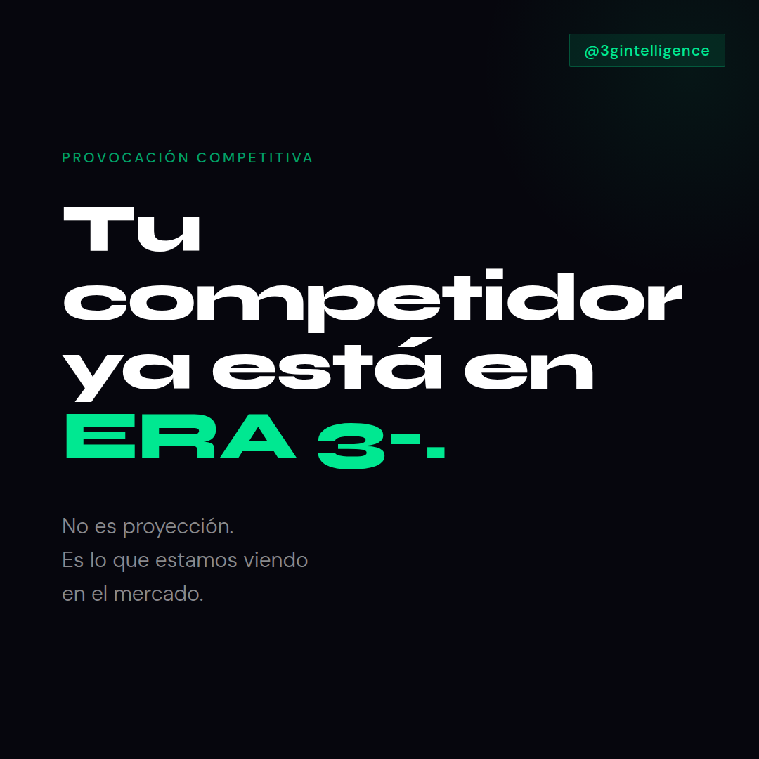 Tu competidor ya está en ERA 3-